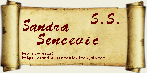 Sandra Šenčević vizit kartica